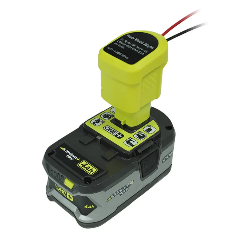 

New Power Wheels Adaptor for Ryobi 7.2-20V Lithium Ni-MH Battery Dock Power Connector 14 AWG DIY tools