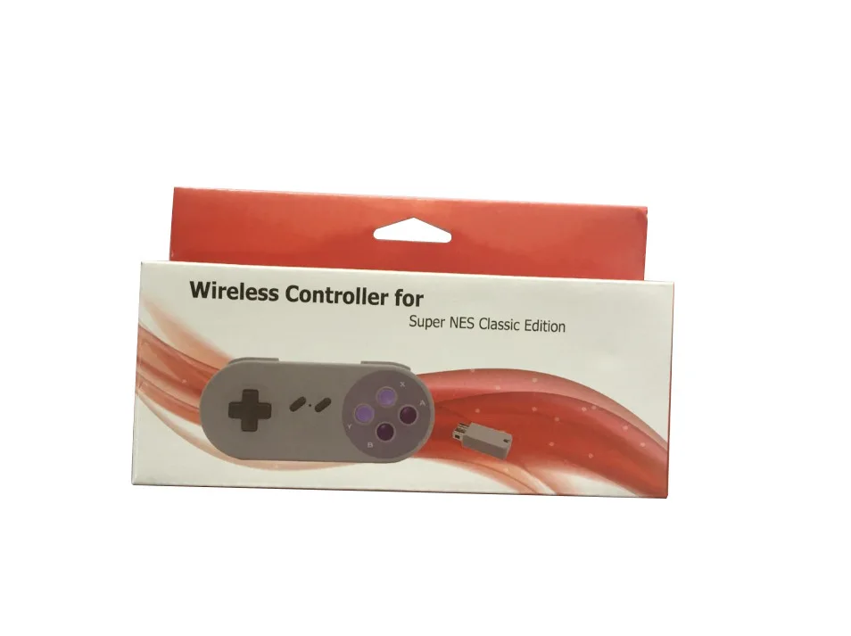 Беспроводной стильный Джойстик контроллер с кнопками для Super NES Classic Mini Handheld 2 4G