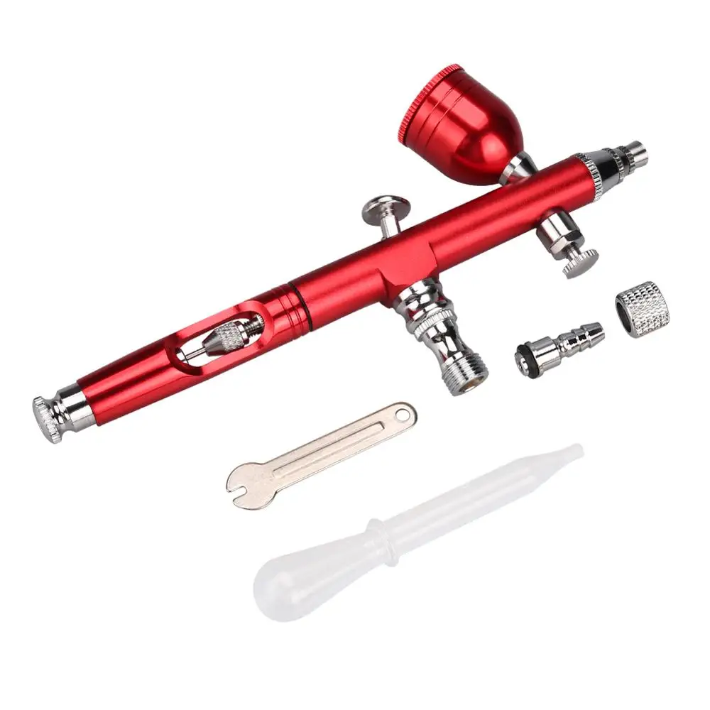 0 3 мм Насадка Пистолет Двойной Аэрограф инструмент действие Гравитация корма для