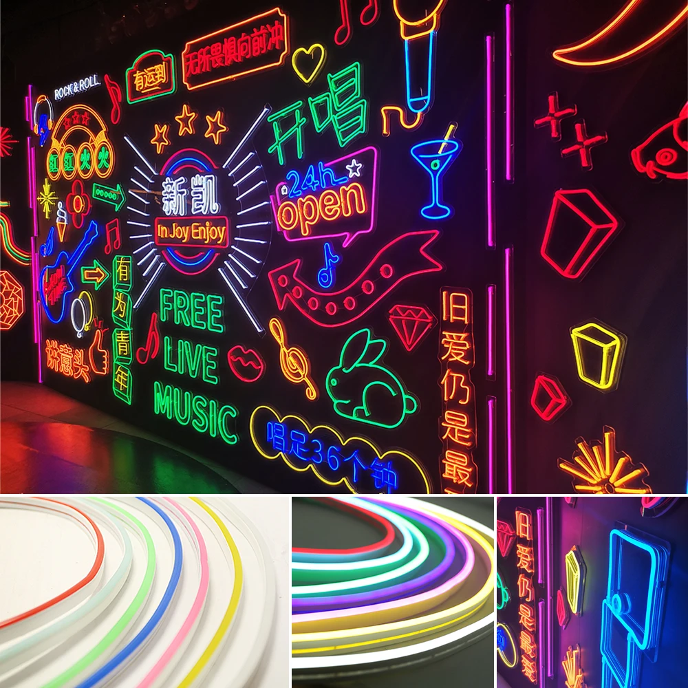 Светодиодная неоновая лента SMD2835 12 в праздничное украшение сделай сам светильник