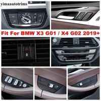 stainless steel accessories for bmw x3 g01 2018 2022 x4 g02 2019 2021 door handle bowl head light lamp button cover trim
