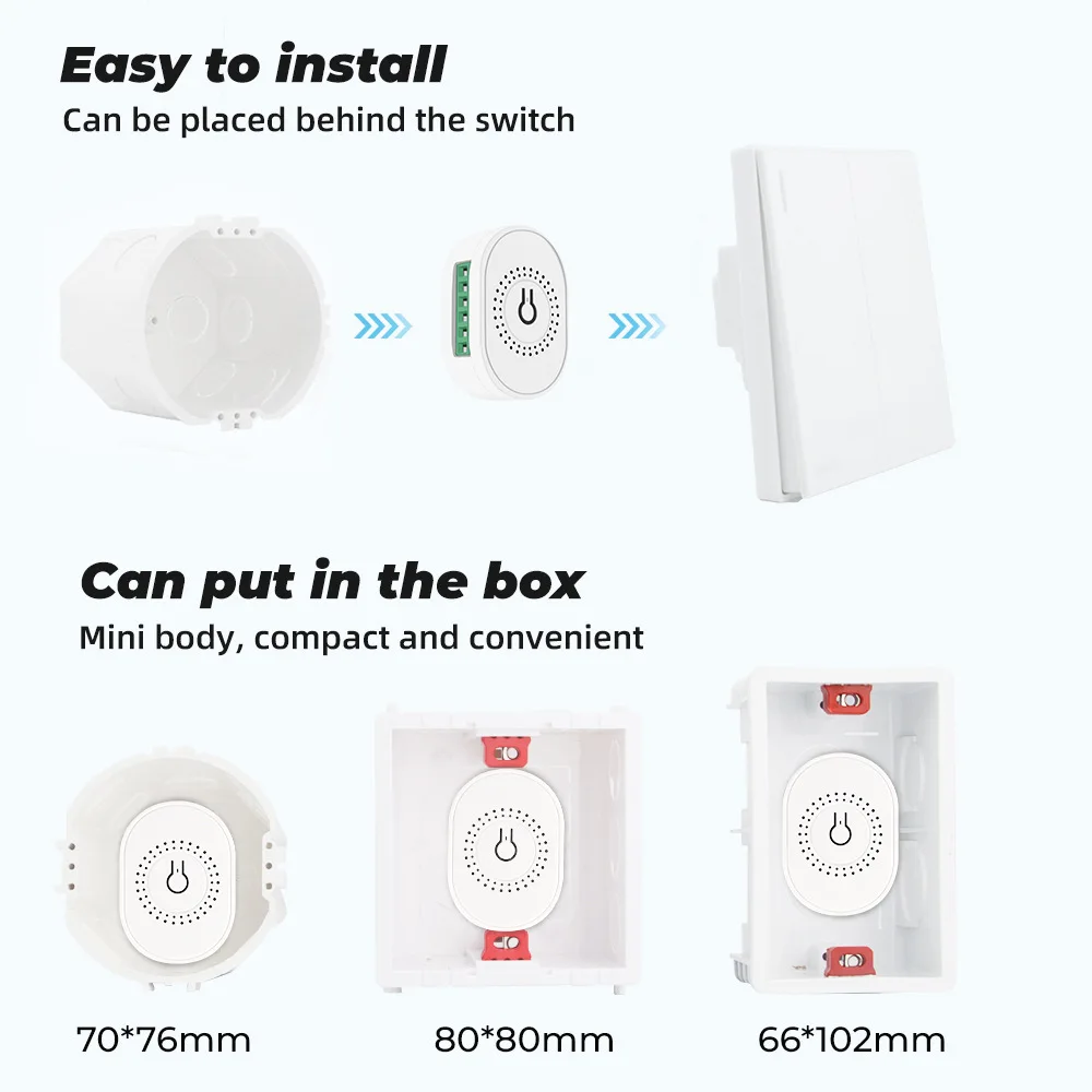 Умный Wi-Fi мини-переключатель регулировки яркости с поддержкой Alexa и Google home |
