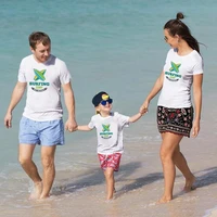 beach wear matching clothes father mother and me t shirts family matching clothing family matching short sleeve soft t shirt sui