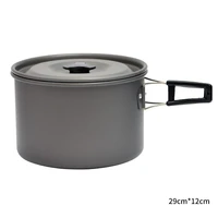 outdoor camping pot portable picnic boiling water non stick pan foldable pot with anti scalding stable handle kitchenware