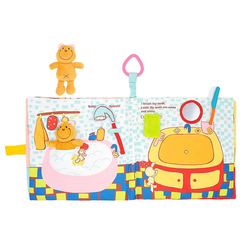 

Baby Soft Cloth Books Children Early Childhood Educational Aids 0-12 Months Newborn Stroller Hanging Toy