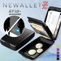 wonderlife deposit and withdrawal wallet fashion unisex business leather wallet id credit card holder name cards case pocket