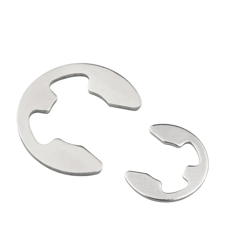 

20PCS M1.2~M10 304 Stainless Steel Stainless Steel E Clip washer Assortment Kit Circlip retaining ring for shaft fastener
