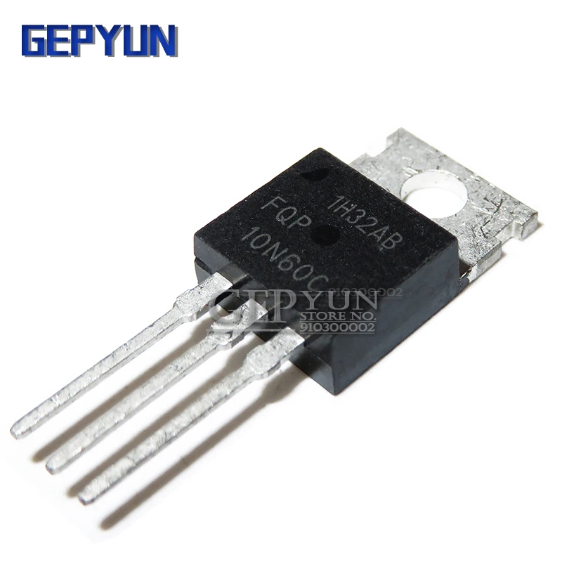10 шт. FQP10N60C 10N60C TO-220 10N60 TO220 МОП полевой транзистор Gepyun