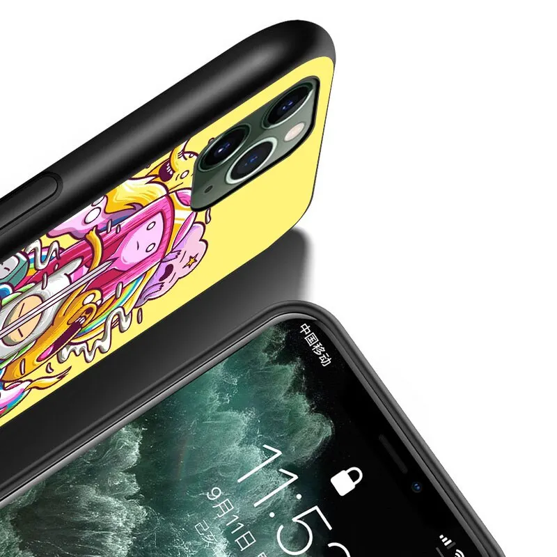 

Adventure Time Cute Finn Jake For Apple iPhone 12 Mini 11 XS Pro Max XR X 8 7 6 6S Plus 5 5S SE 2020 Black Phone Case