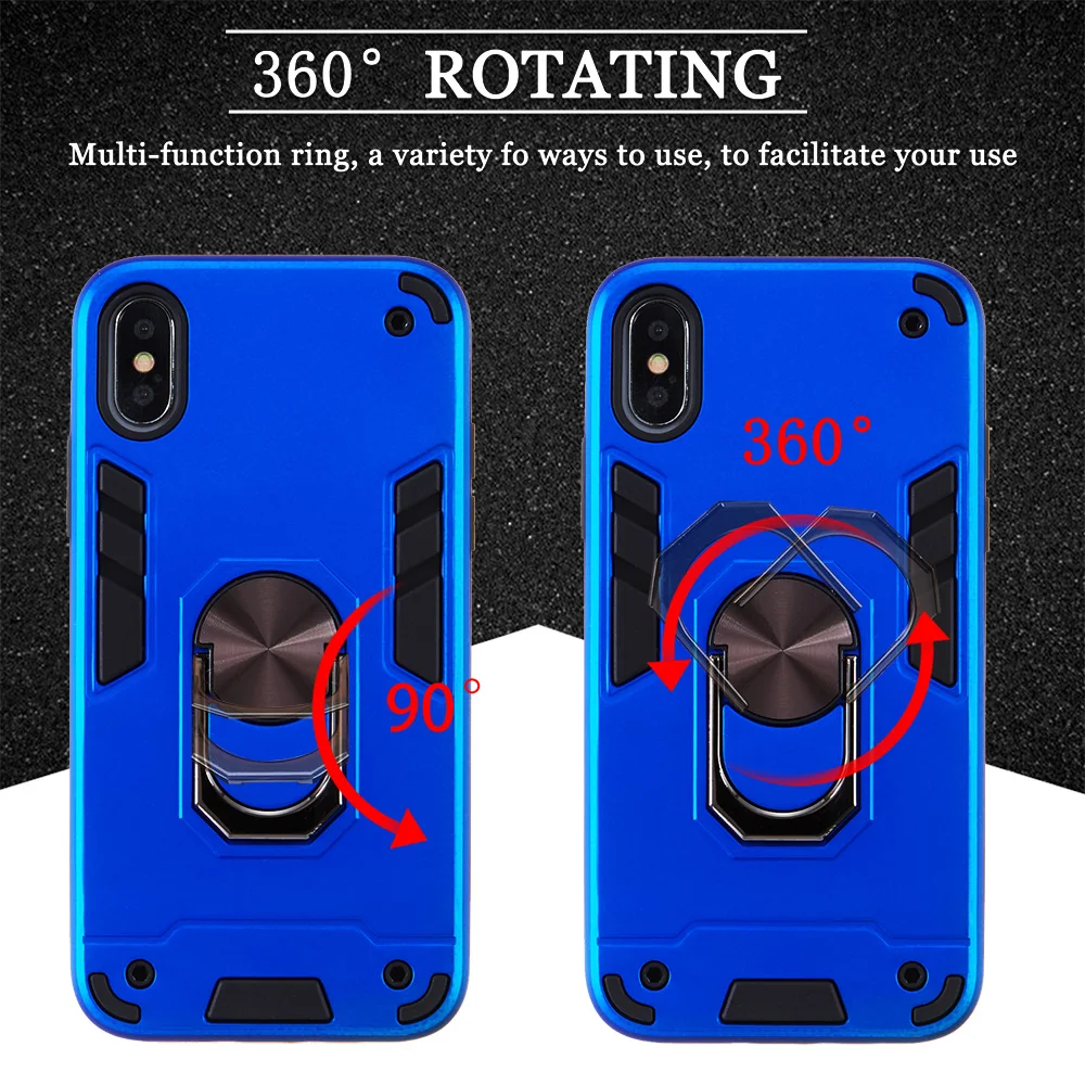 Coque чехол для iPhone 6 &amp 6s TPU + жесткий пластиковый Прочный гибридный бронежилет с