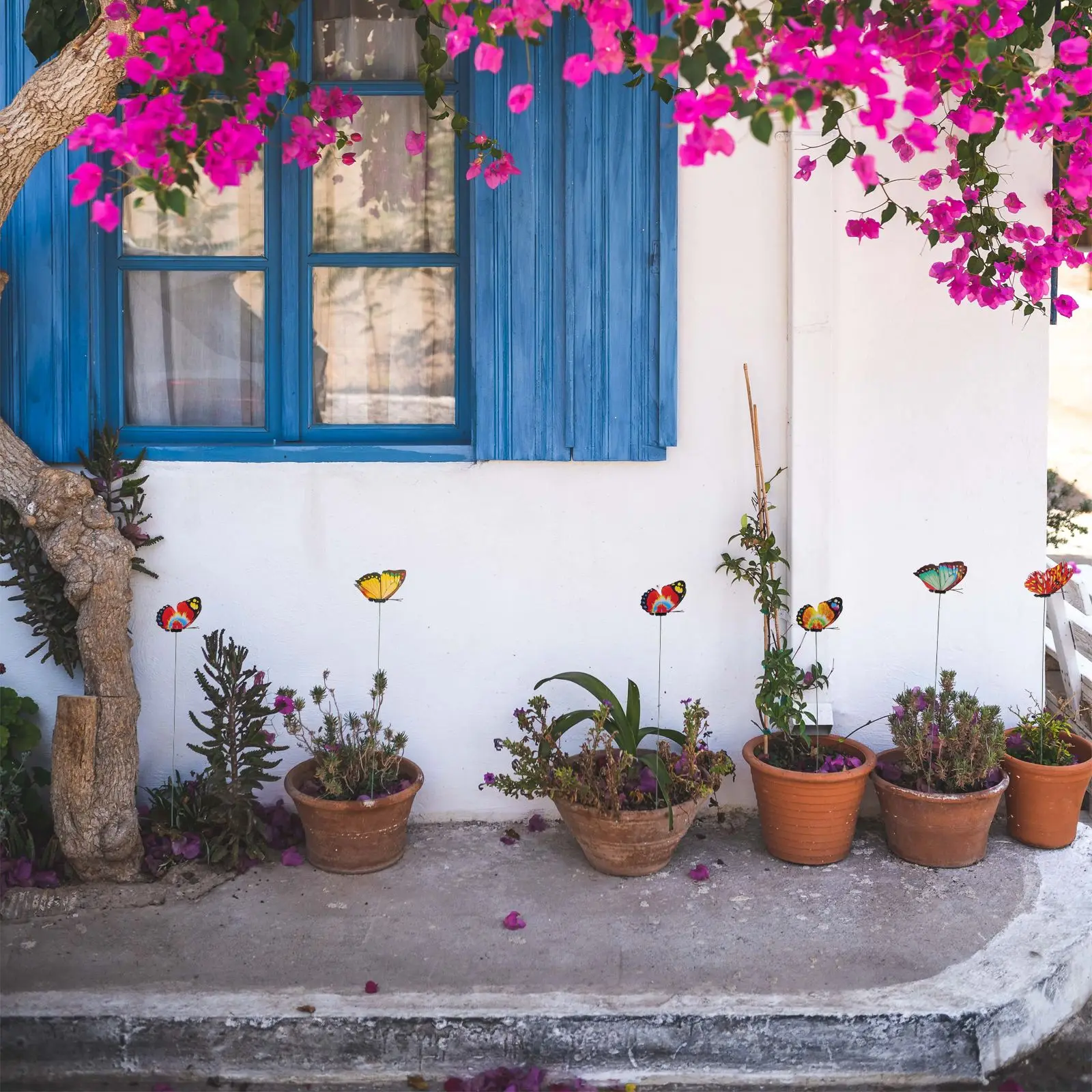 

24pcs Artificial Dragonfly Butterflies Garden Decoration 3D Simulation Dragonfly