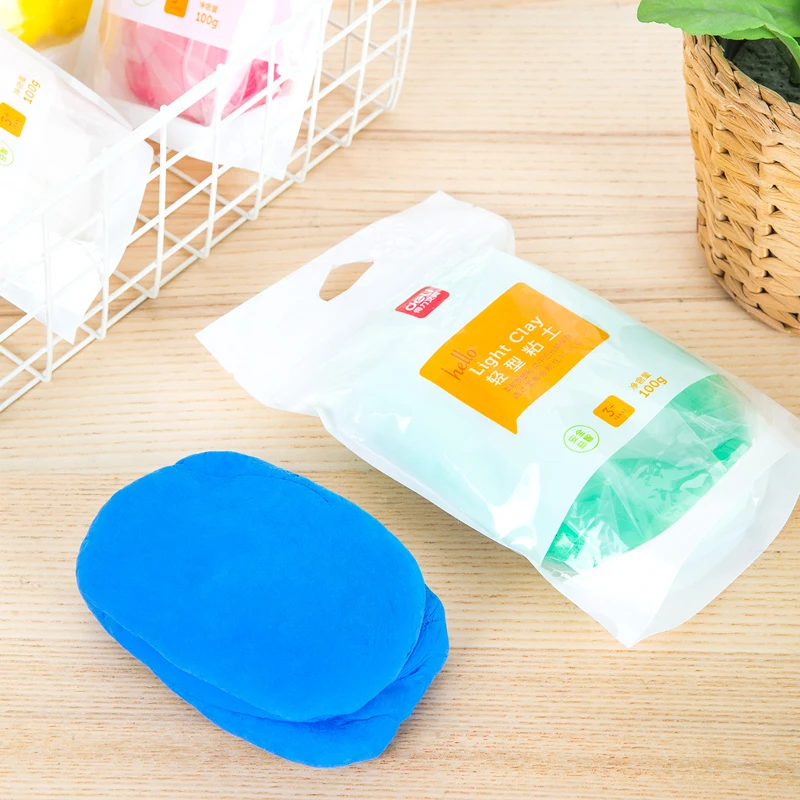 Пластилин Deli светильник светлая глина цветные игрушки сделай сам безопасная