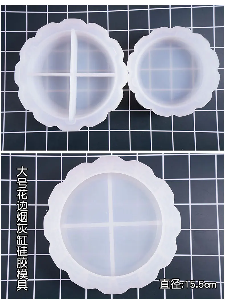 Aibeads DIY хрустальные капли силикагеля прессформы для зеркальной пепельницы