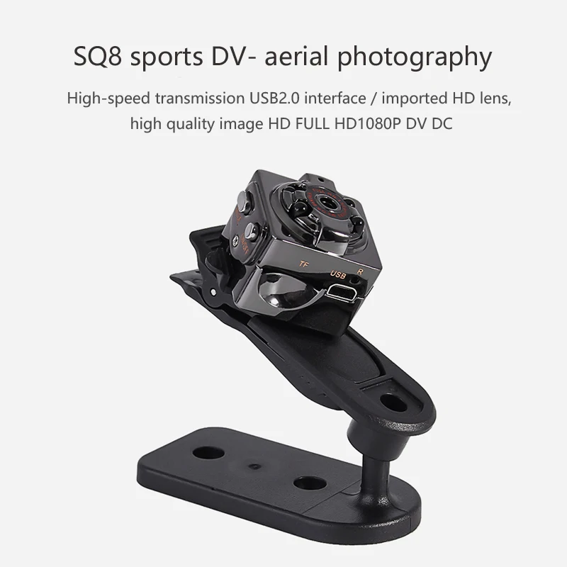 SQ8 SQ9 камера безопасности мини HD 1080P Экшн с ночным видением 12MP DV Cam SD карта|Камеры