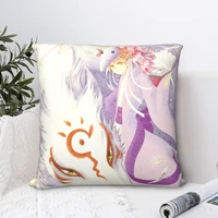 natsume square pillowcase cushion cover creative zip home decorative polyester pillow case for room nordic 4545cm