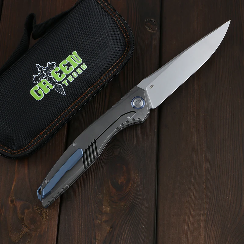 Складной нож Green thorn Lee лезвие D2 титановая 3D Ручка TC4 Походный для фруктов