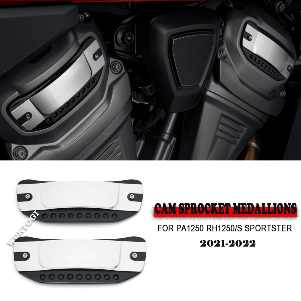 For PAN AMERICA 1250 Accessories Cam Sprocket Medallions for Sportster S Parts RH 1250S RH 1250 Revolution Max 2021-2022