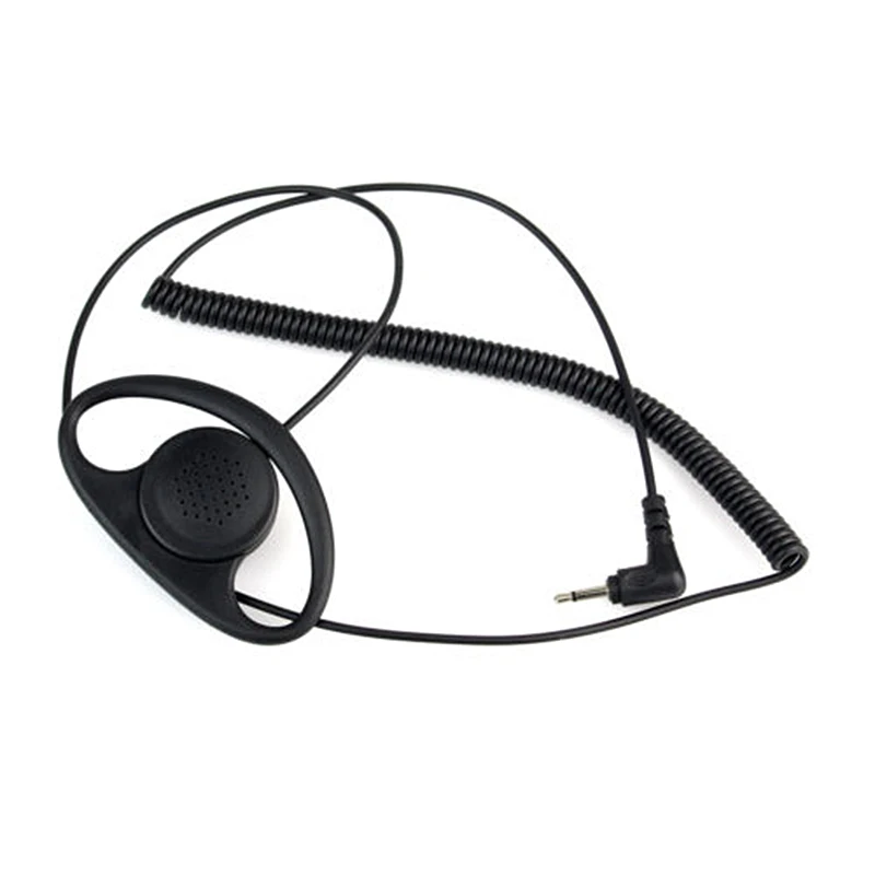 

3.5MM Listen Only D Shape earphone headset Earpiece Earhook FOR SPEAKER MIC MOTOROLA KENWOOD Walkie-talkie