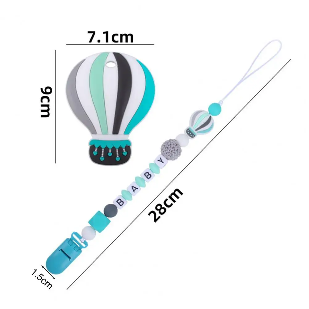 Chupete de silicona con forma de globo para beb&eacute;, mordedor masticable de dibujos animados, para hacer ejercicio-2