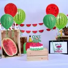 1 Набор, соломенные одноразовые воздушные шары в виде арбуза