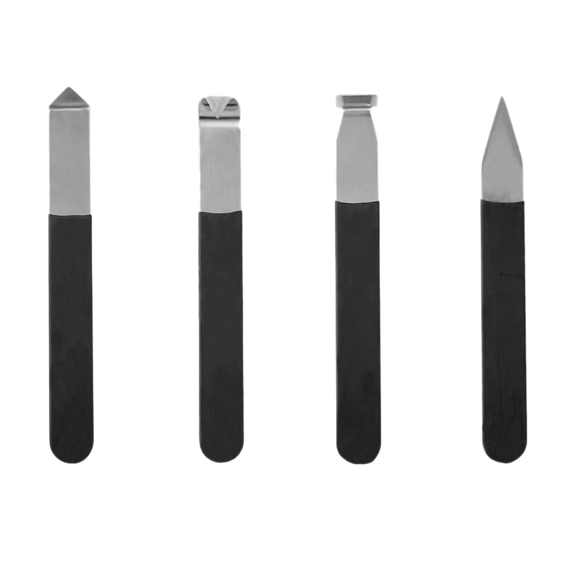 

4 шт., резьбовой пластиковый нож из нержавеющей стали