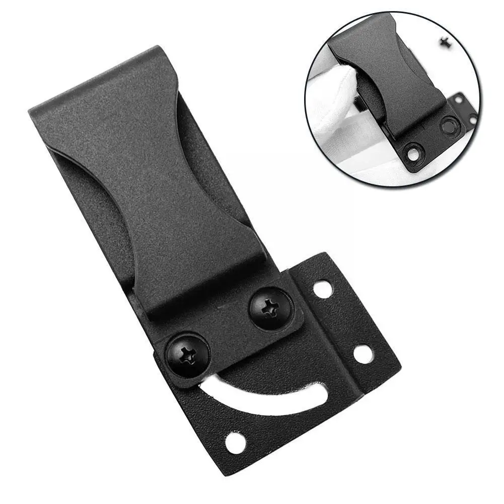 1pc Black Sheath Waist Clip Making Scabbard Carry DIY Belt Accessories Tool Rotating Set Screws Sheat J8F8 | Спорт и развлечения