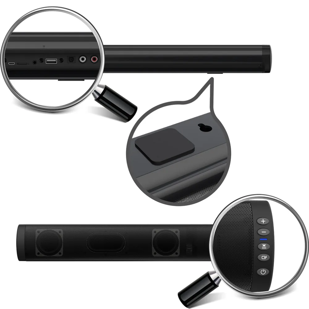 Беспроводной динамик Саундбар 3D стерео объемный звук Bluetooth динамик s для ТВ домашнего кинотеатра с пультом дистанционного управления