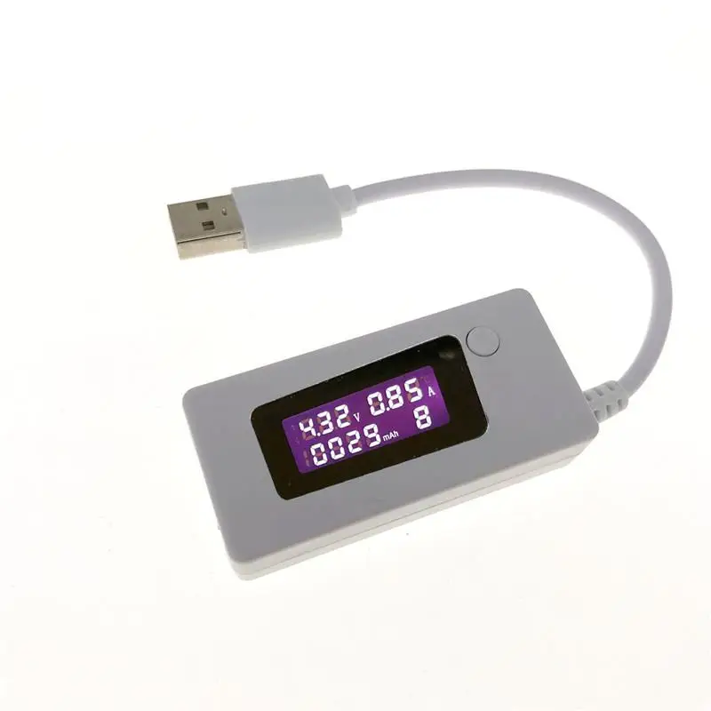 Тестер емкости аккумулятора Micro USB с ЖК-дисплеем измеритель напряжения и тока