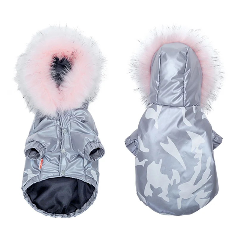 

Warm Dog Clothes Winter Thick Fur Pet Puppy Jacket Coat Waterproof Dog Costume Clothing For Small Medium Large Dogs Chihuahua