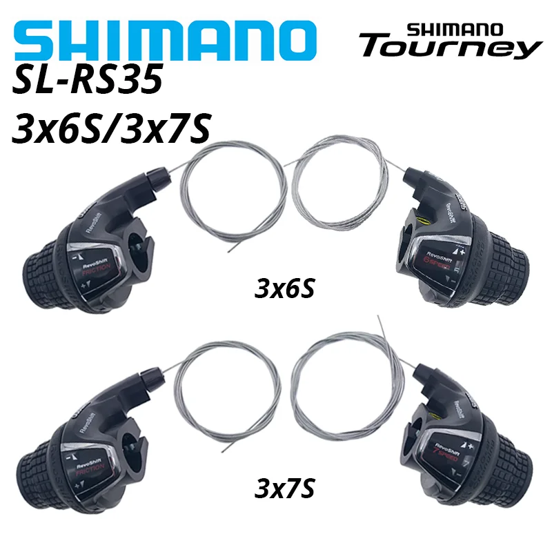 Shimano RS35 Tourney SL-RS35 Revoshift Twist Рычаг Переключения Передач Из Сплава 21 Скорость