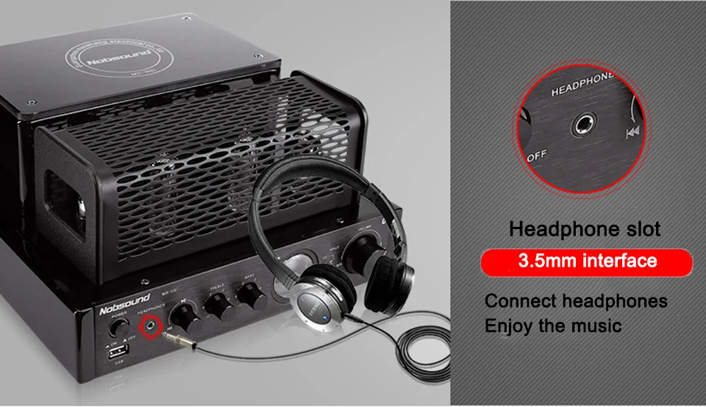 Nobsound Bluetooth усилитель MKII с поддержкой USB оптический коаксиальный бас DVD CD-вход |