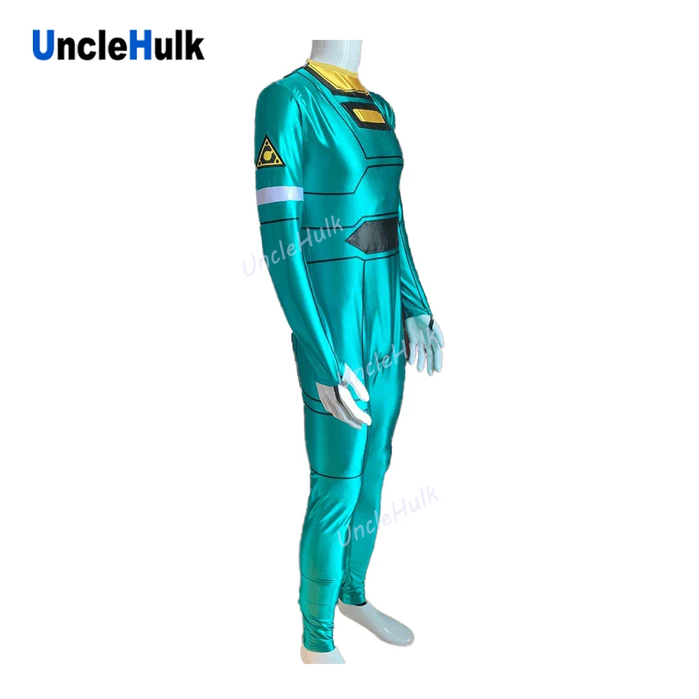 Костюм для косплея Gekisou Sentai Carranger зеленый гонщик UncleHulk | Тематическая одежда и