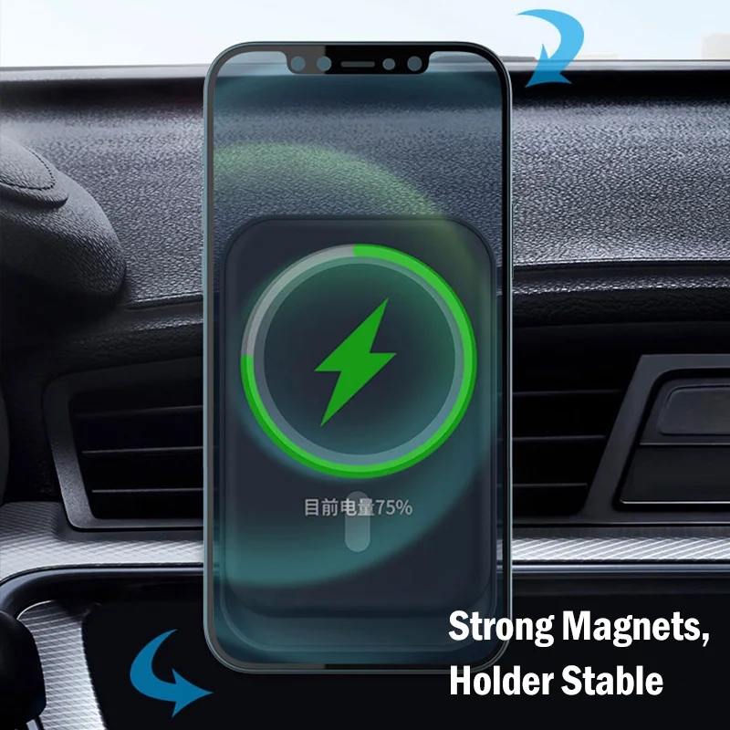 15w fast car magnetic wireless charging for xiaomi mi 11 pro mi11 ultra 5g car charger stand magnet sticker case phone holder free global shipping