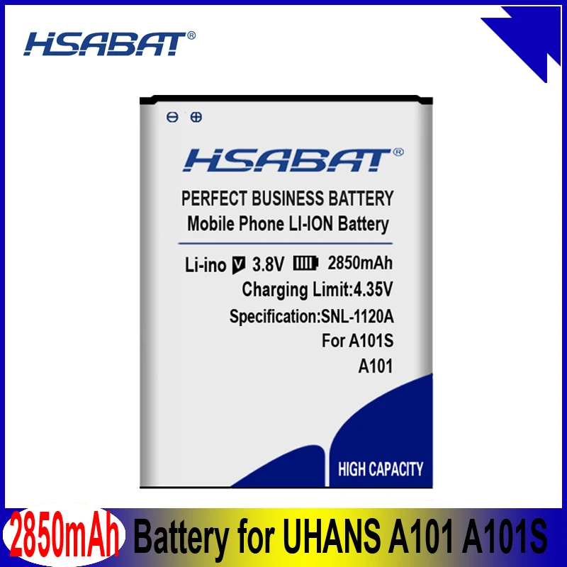HSABAT 2850mAh A101 запасная батарея для UHANS A101S батареи|Аккумуляторы мобильных телефонов|