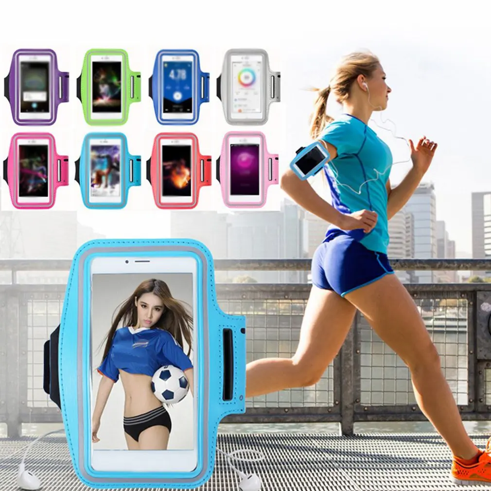 

Running Sports Phone Case on Hand Mobile Holder Armbands For iPhone 11 XS Max Samsung Bag Arm Bands Holder On Hand Pouch