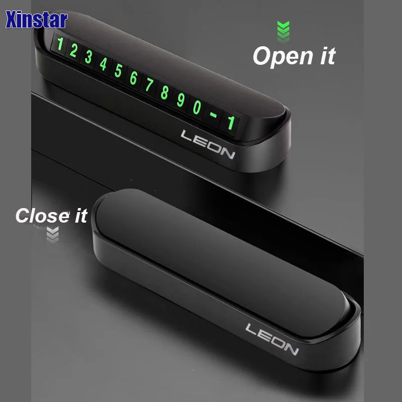 Автомобильная табличка с номером телефона наклейка для парковочной карты seat leon