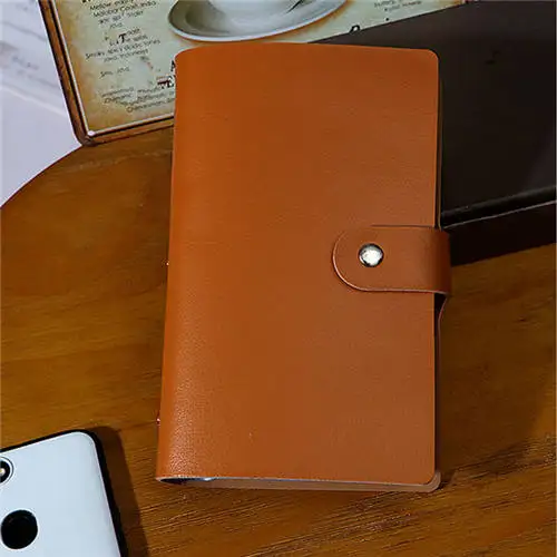 brown Сумочка для карт, 1 шт., 156 бит, унисекс, бизнес-держатель для карт из искусственной кожи, сумка для кредитных карт, Carteira Mujer, Прямая поставка - Цвет: brown