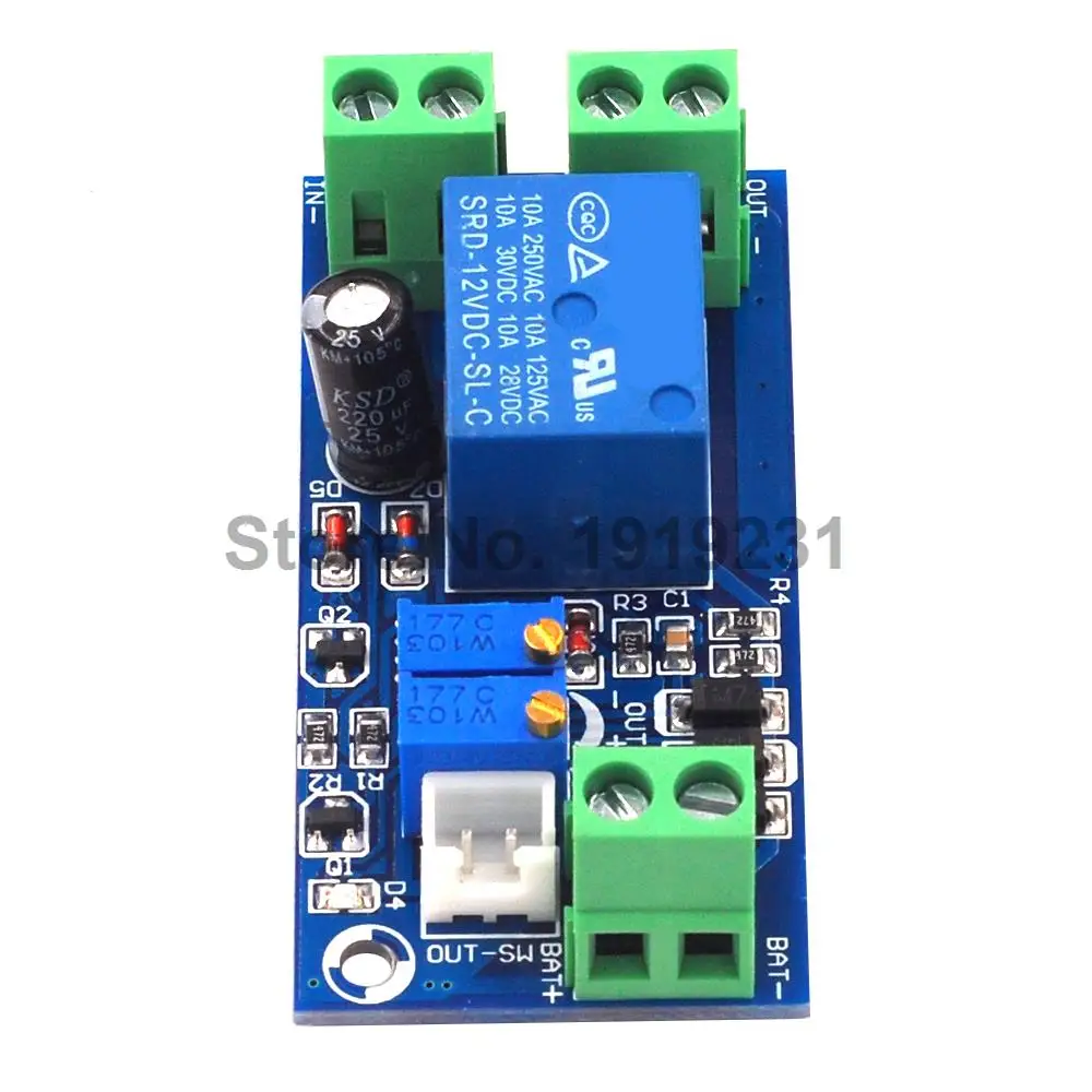 Модуль контроля перенапряжения от перегрузки батареи 12 В защитная плата для