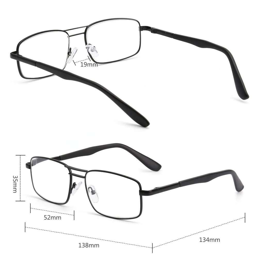 JM 3 шт./компл. очки для чтения с пружинными петлями квадратные мужчин и женщин