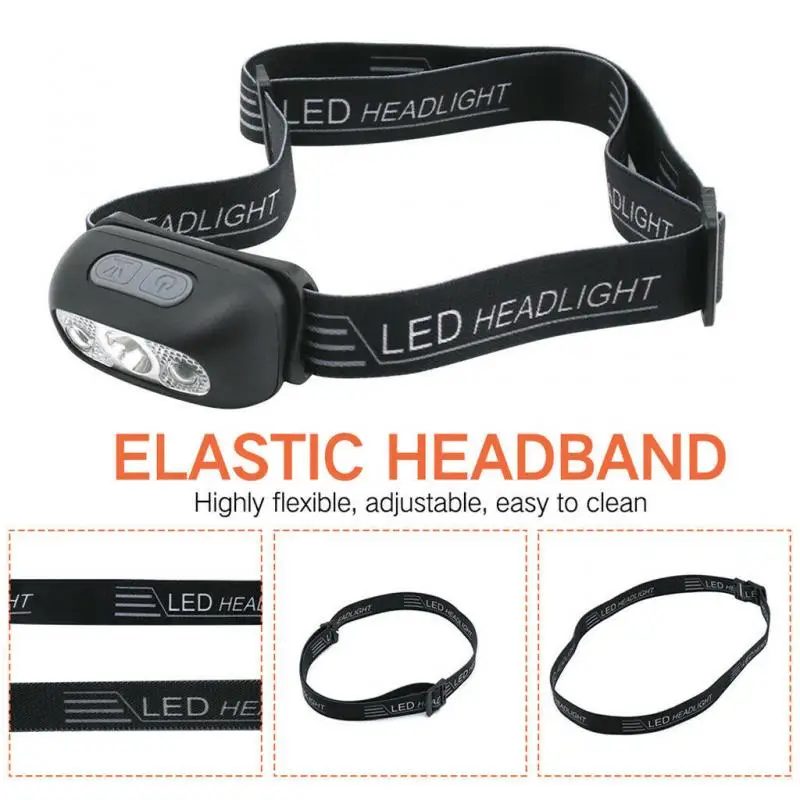 

Night Lighting USB Rechargeable LED Headlamp Waterproof Headlight Head Lamp Torch Flashlight Headlight Outdoor