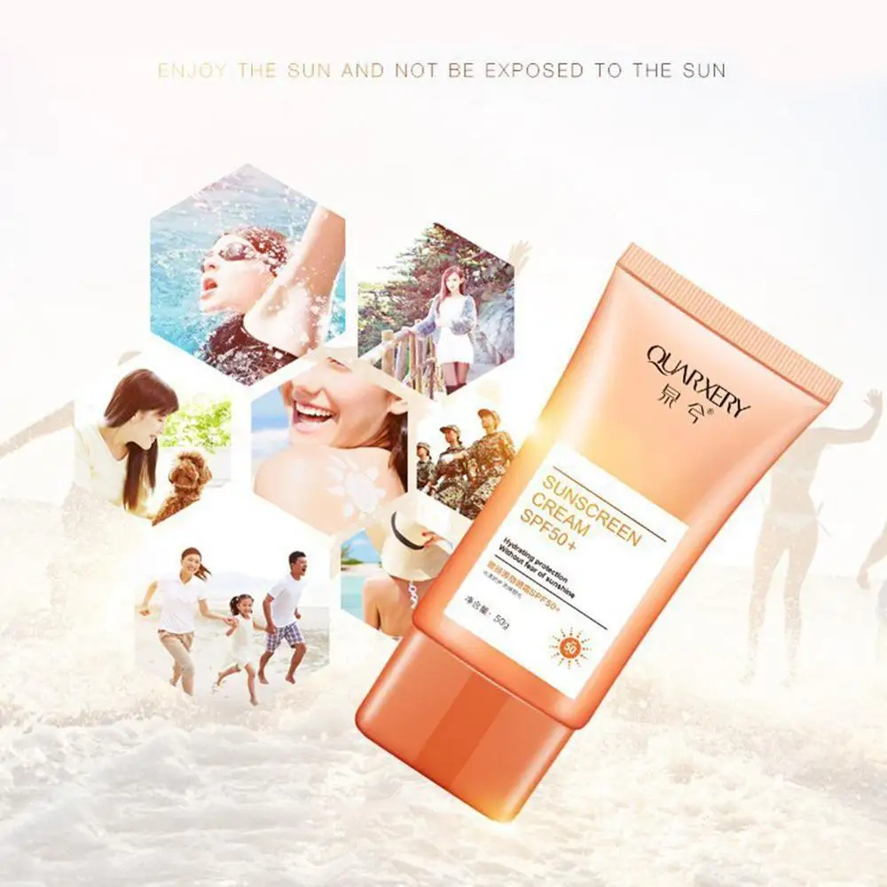 

Isolation Sunscreen 50 Women's UV Protection Sunscreen Black Dry Face Cream Waterproof Sweat Face Full Body Sunscreen Lotion