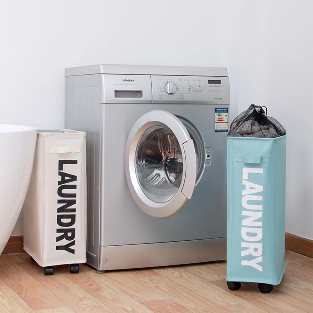 Новинка 2022 корзина для белья с колесами многофункциональная угловая грязного