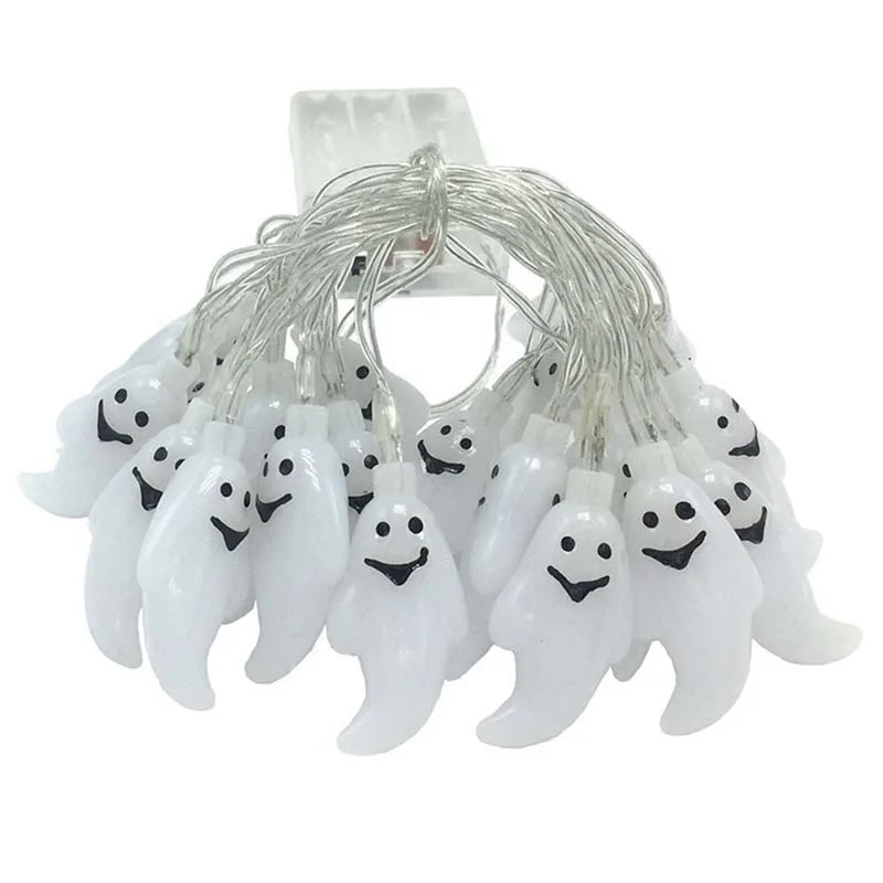 

10/20Leds Light String Halloween Ghost Lights White Colorful Outdoor Indoor Hanging Decor Bar Halloween Decorations for Home