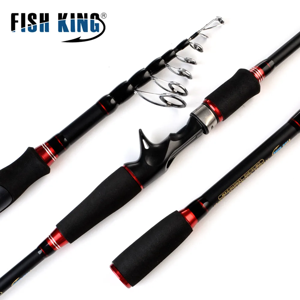 Удочка для спиннинга FISH KING карбоновая удочка 24T c. W 10 30g сверхлегкая