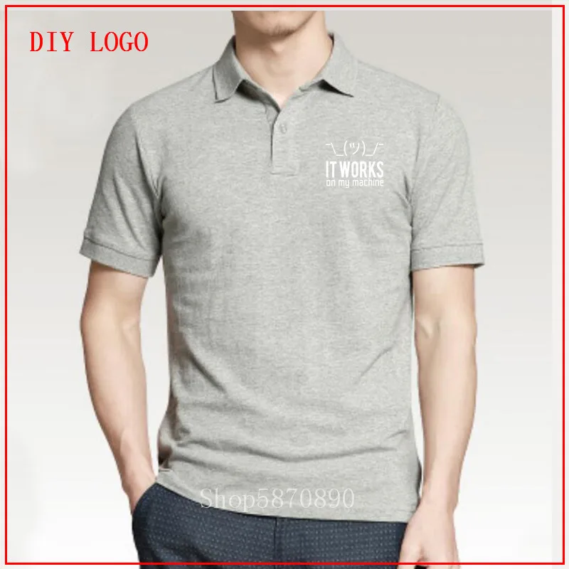 Мужская футболка-поло 2020 программирующая футболка с коротким рукавом | одежда