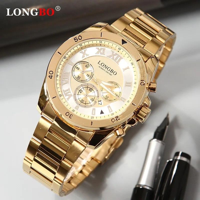 LONGBO Relogio Masculino новые часы для мужчин люксовый бренд хронограф мужские спортивные