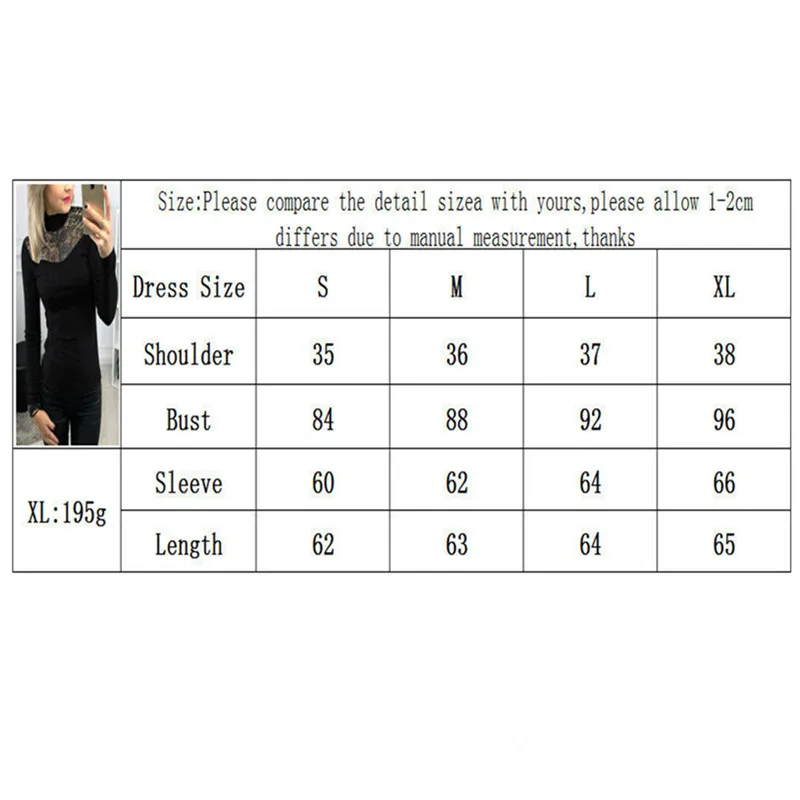 Элегантная Кружевная футболка модные женские черные рубашки с длинными рукавами