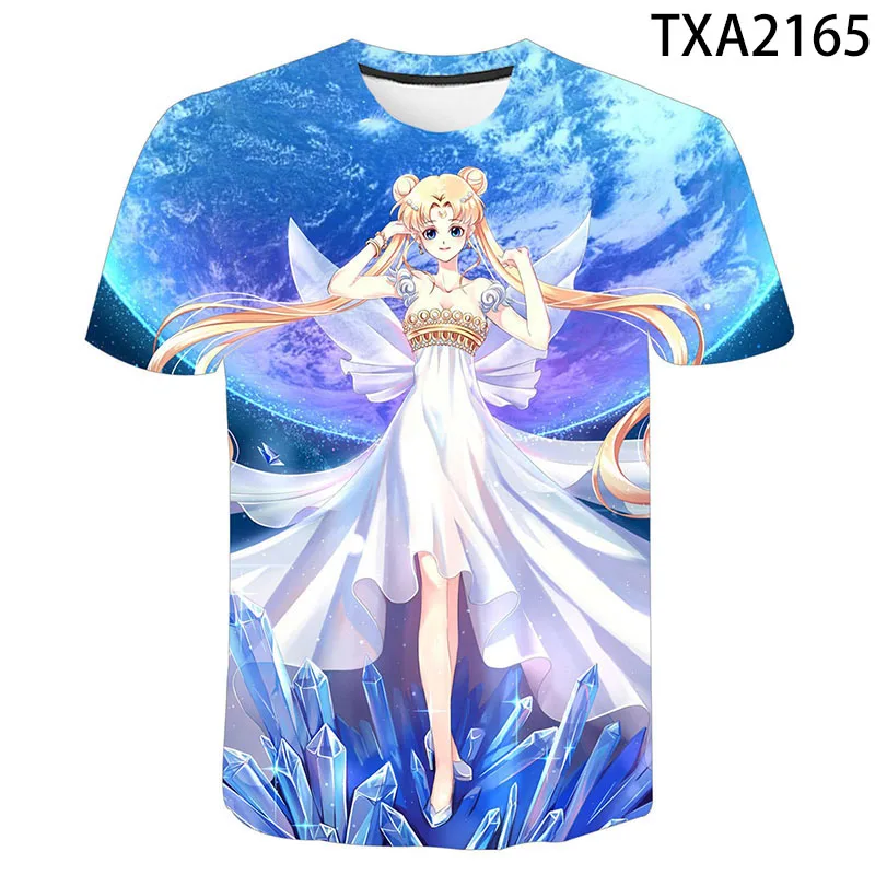 

Summer Casual Men's And Women's Tops Beautiful Girl 3D Printing T-Shirt Fantasy, Love, Magic Girl Short-Sleeved Campus T-Shirt