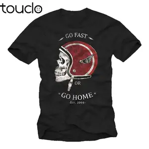 Лидер продаж, модная футболка, Байкерская футболка Herren, футболка с черепом и мотоциклом, Мужская футболка для велоспорта