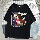 Модная футболка Inuyasha Sango Miroku с японским аниме, Мужская забавная женская футболка яшахим